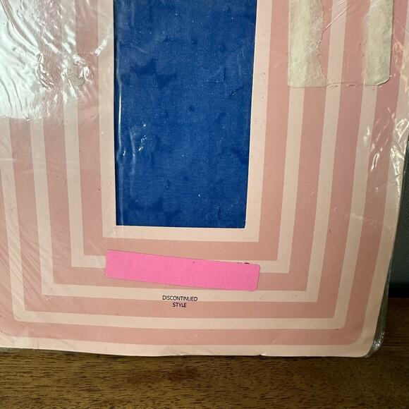 Womens NOS Vintage Adolfo Bright Blue Textured Sandalfoot Nylon Pantyhose Size B - Picture 3 of 5